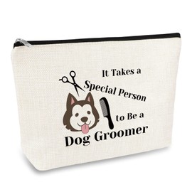 Dog Groomer Gift Pet Groomer Gift Makeup Bag Pet Grooming Cosmetic Bag Dog Hairdresser Hair Stylist Gift Dog Groomer Appreciation Thank You Gift Birthday Christmas Graduation Gifts for Dog Owner Lover