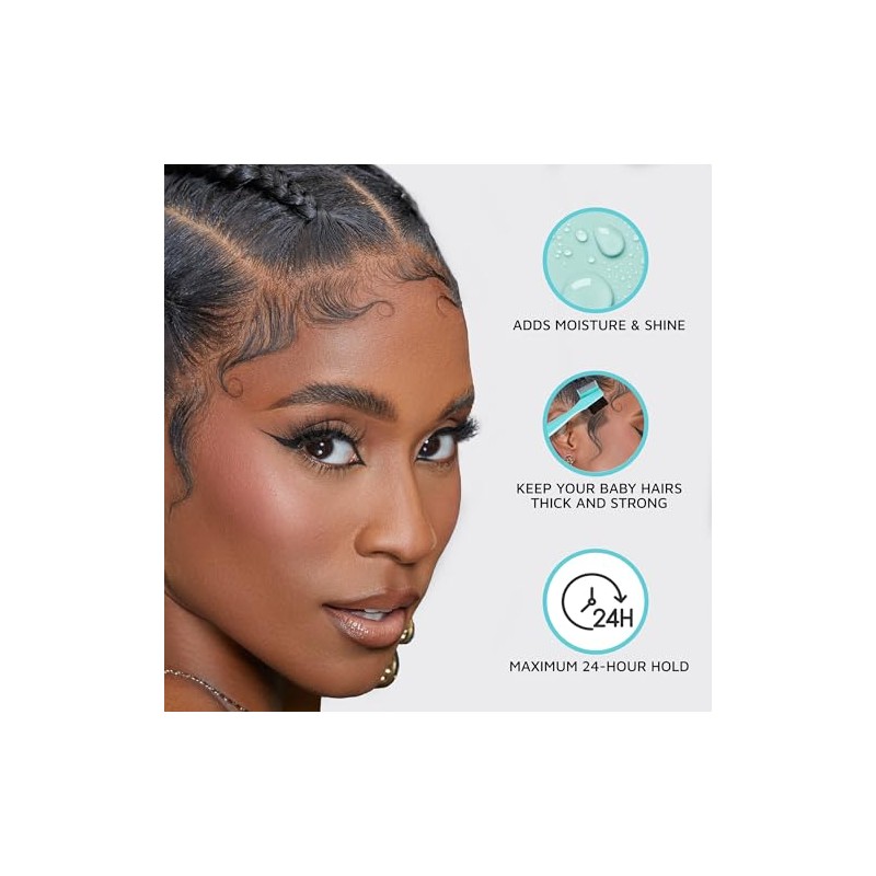 KISS COLORS & CARE Maximum Hold Edge Fixer, Non-Greasy Gel