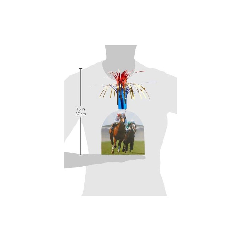 Beistle Horse Racing Centerpiece