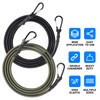 Carabiner Bungee Cords Heavy Duty Outdoor Black 60 inch 3