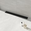 CUPC Approved 24 Inch Black Stainless Steel Shower Drain Floor