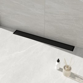 CUPC Approved 24 Inch Black Stainless Steel Shower Drain Floor Ready for Single Piece US ShippingMaterial: Stainless Steel, Color: Black