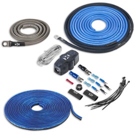 NVX True 4 Gauge AWG 100% OFC Amplifier Wiring Kit Without RCA Cable - XAPK4