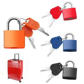 4 Pcs Luggage Locks and Mini Suitcase Travel Locks, Backpack Pad Small Lock Multicolor Padlocks， Locks with Keys for Luggage Bags,Suitcase,Lockers,Laptop Bag,Toolbox Lockerlock