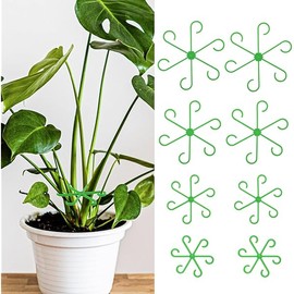 8pcs Plant Stem Support Climbing Houseplant Support Stakes for Indoor Plants Reusable Plastic Climbing Plant Support Plant Trellis Indoor Ideal Plant Support for Thriving Growth