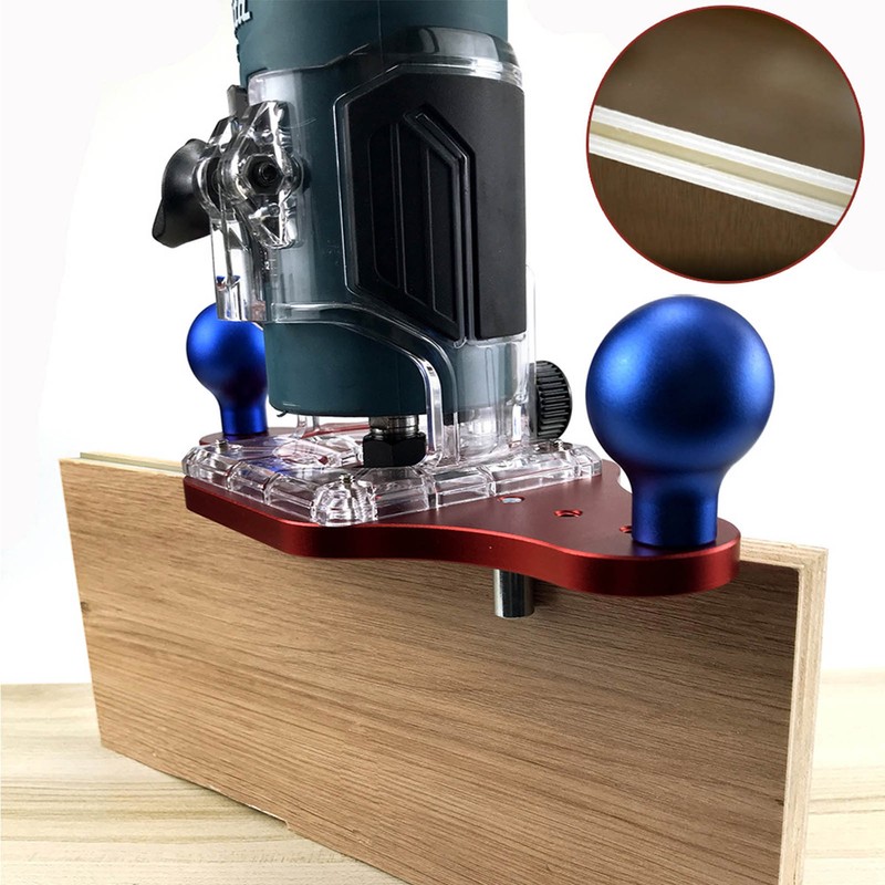 Trimming Machine Bottom Plate Woodworking Slotting Chamfering Milling Hole Punch