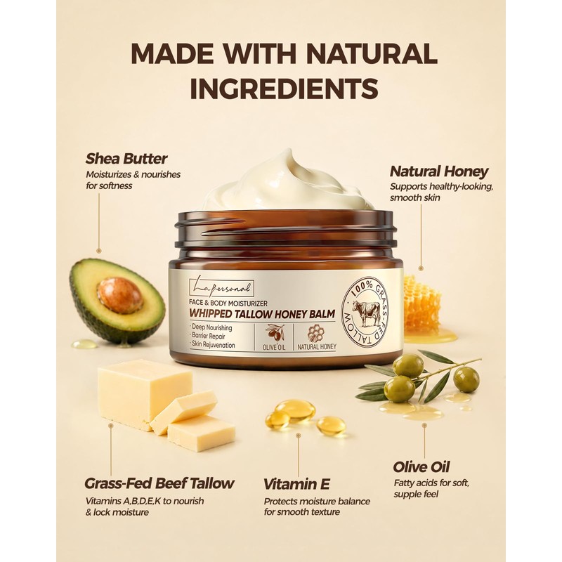 Beef Tallow for Skin & Face – Whipped Tallow and