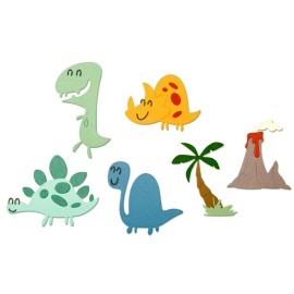 Sizzix Dinosaurs Sizzix Thinlits Thin Metal Die Set 664393 NEW!