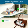 4 Pack Clear Bags Hard Shell Zipper Case for Pencil