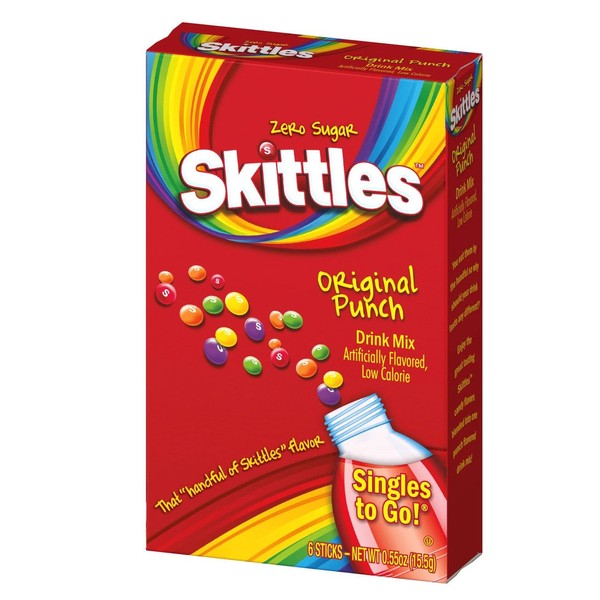 Skittles Drink Mix Original Punch Singles To Go 15.5g