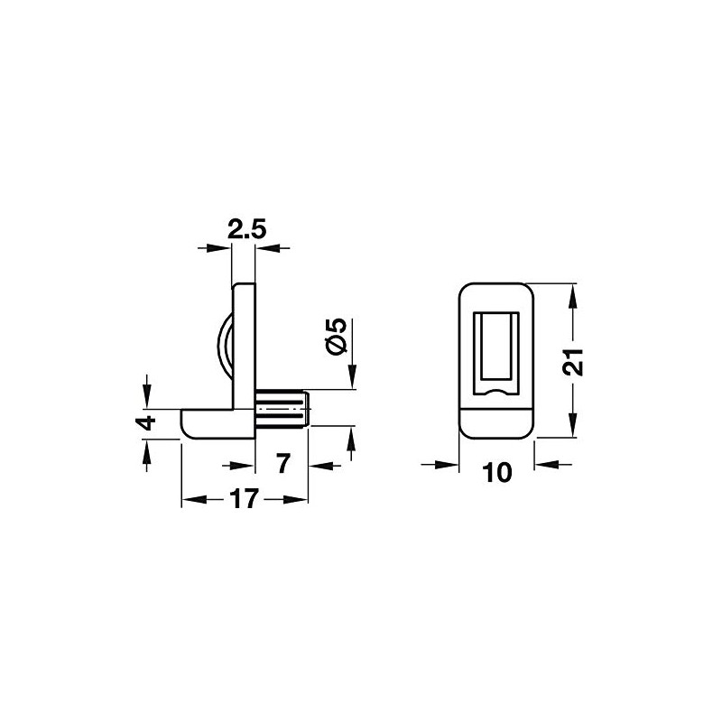 Gedotec Shelf Support Kitchen Shelf Support for Cupboard Shelf Support