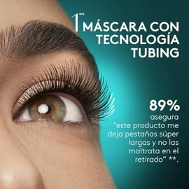 ésika - Mega Tubing Extensions Máscara de Pestañas 8 g Color Negro, Máscara de Pestañas Efecto Extensiones, Recubrimiento Perfecto, Cobertura Total, A