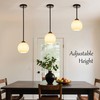 MAYNA 1 Pack Modern Pendant Lights Kitchen Island, Matte Black