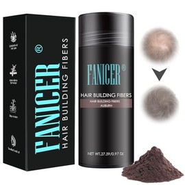 Hair Fibres,Hair Fibres for Thinning Hair,30g Bottle,Reddish brown