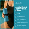 AqtivAqua Quick Dry Towel - Lightweight Microfiber Travel Towel w/Bag