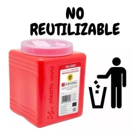 GH medic 10 Pack Bote Rpbi Contenedor Recolector  1.5 L Punzocortante