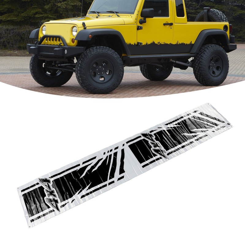 Car Wave Graphics Decals Strong Adhesion Colorfast Waterproof 4 X