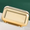 Tissue Box Cover Rectangular Electroplating Retro Napkin Box Holder for