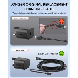 10FT Charger Cable for NS 2