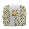 MAKRAMA Cuerda de Algodón 2mm Macramé Mini 150gr Colores (Crudo)