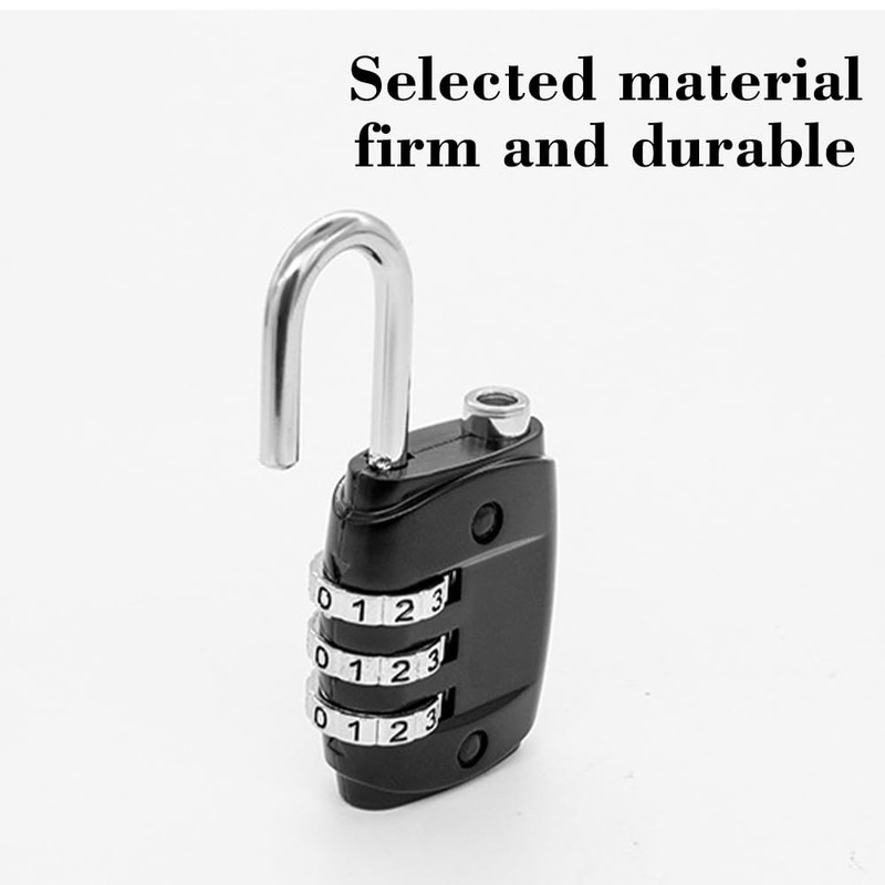 2 Pack Small Combo Locks 3 Digit Combination Lock Luggage