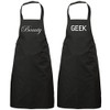 60 Second Makeover Limited Couples Beauty Geek Black Apron Set