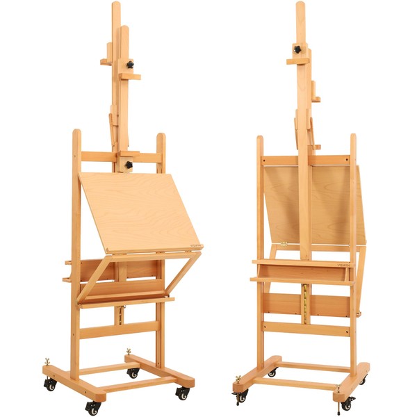 VISWIN Double-Sided Easel & Drafting Table, Hold 1 or 2