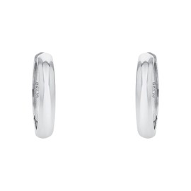 Amor 2023086 Women's Creole Earrings 925 Sterling Silver 2.2 cm Silver Comes in Jewellery Gift Box, Sterling Silver, None