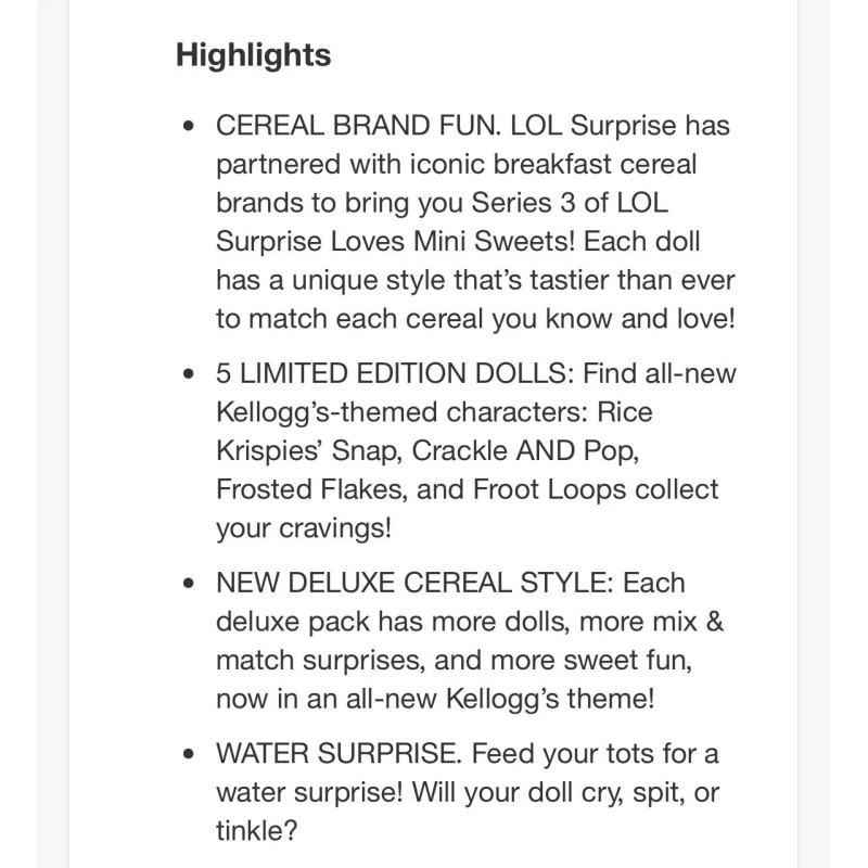 MGA Entertainment LOL Surprise Loves Mini Bites Deluxe KELLOGGS 5