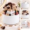 Rotating Makeup Brush Organizer for Vanity Storage – 360° Spinning