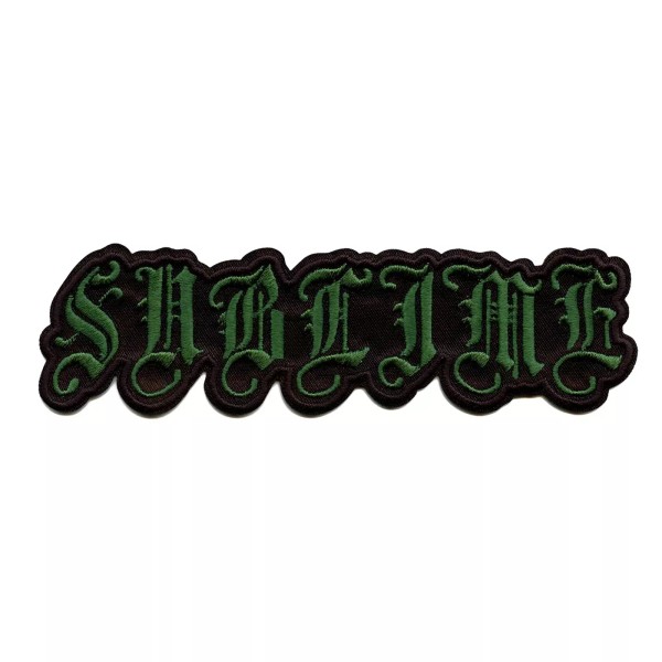 C&D Visionary Sublime Patch Green Old English Logo Embroidered Iron