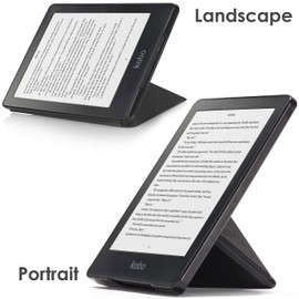 Forefront Cases Case for Kobo Clara HD - Magnetic Protective Case Cover & Stand for Kobo Clara HD - Origami Design - Auto Sleep Wake Function - Thin Lightweight - Black