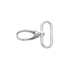 Pack of 5 Premium Swivel Carabiner Hooks for Bags Carabiner Hook Webbing Key Ring (Silver, 30 mm)