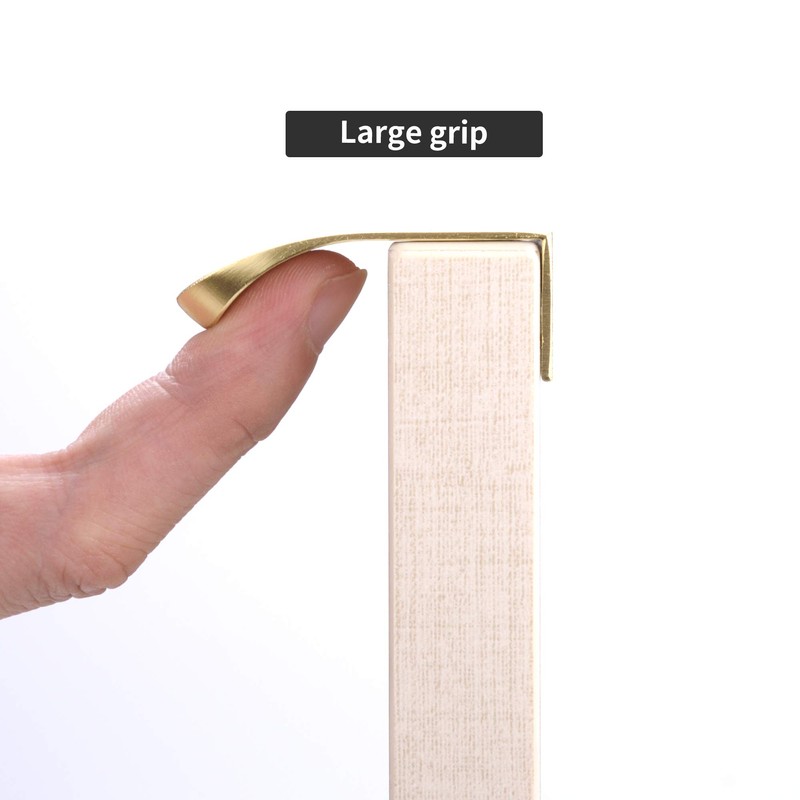 Satanga Edge Finger Tab Pulls for Cabinets Invisible Kitchen Concealed