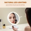 tubbede 1X/30X Lighted Makeup Mirror with Magnification, Double-Sided Switch, 3-Color