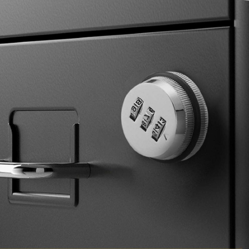 3 Digit Code Combination Lock 30mm Password Coded Locks Zinc