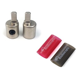 KnuKonceptz Offset Power/Ground Input Wire Gauge Reducer 0-4 Gauge 1/0 Pair with Heat Shrink