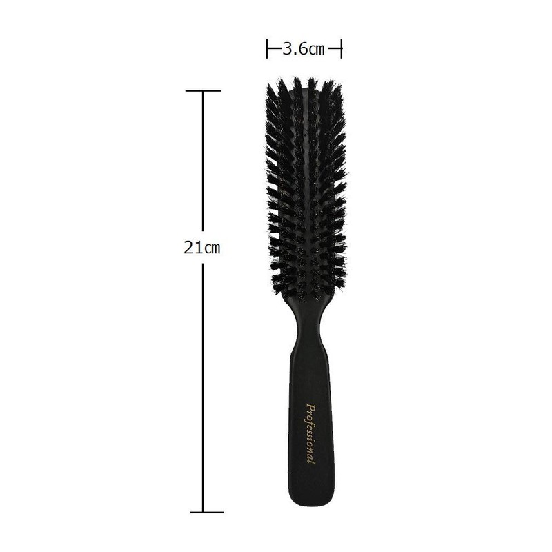 Hair Care Set Brush Natural Bristles Wooden Handle