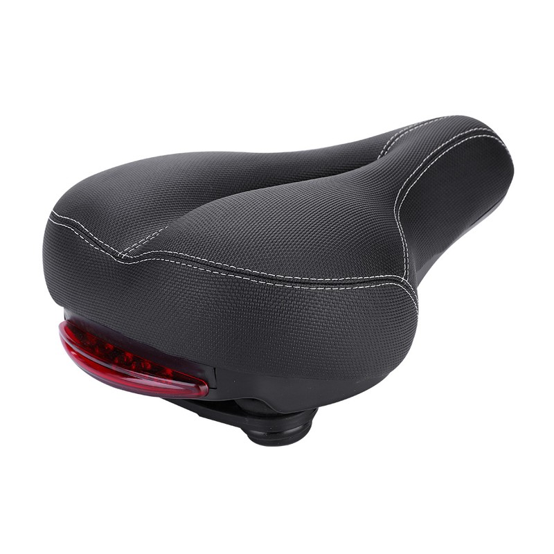 Mountain Road Bike Soft Seat Saddle with Tail Light Replacement