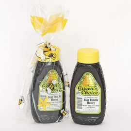 California Raw Star Thistle Honey 16 Oz. 1 LB 453 g Pure Natural Grade A Gift Wrapped Pack Of Two