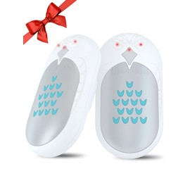 Hand Warmers Rechargeable, ITSHINY 6000mAh 2-in-1 Electric Portable Pocket Heater, 2 Pack 3 Levels Heat Therapy Perfect for Outdoors, Hunting, Golf, Snow Sports, Camping, Warm Gifts - White