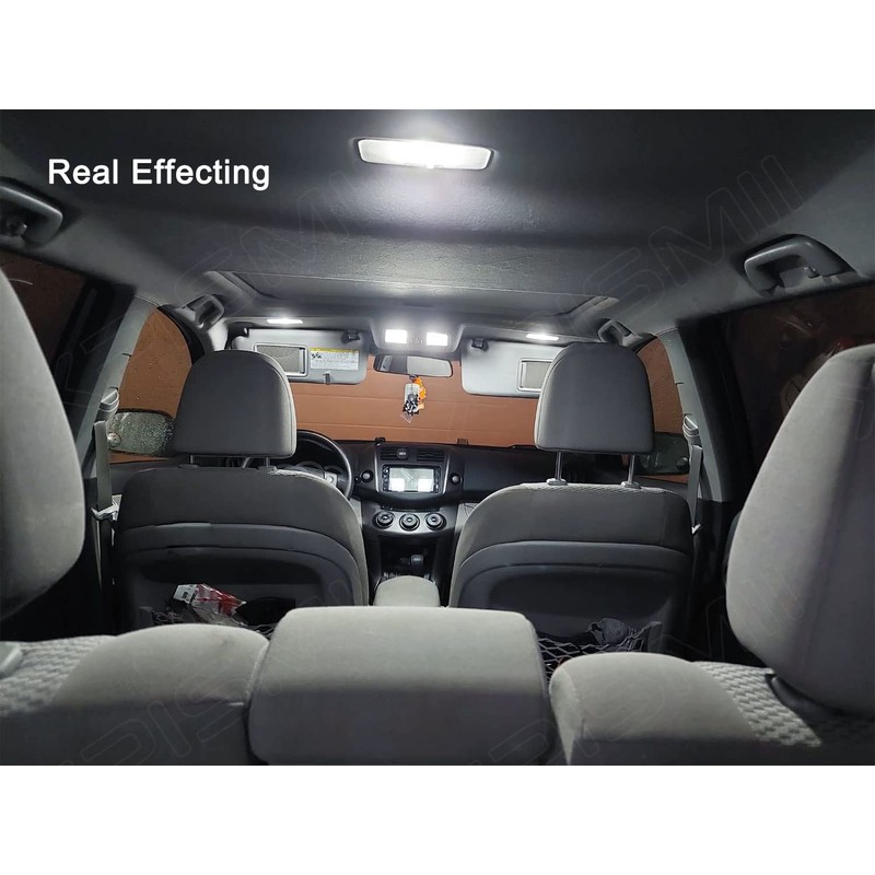 Xpismii 8 Piece 6000K White RAV4 LED Interior Light Kit