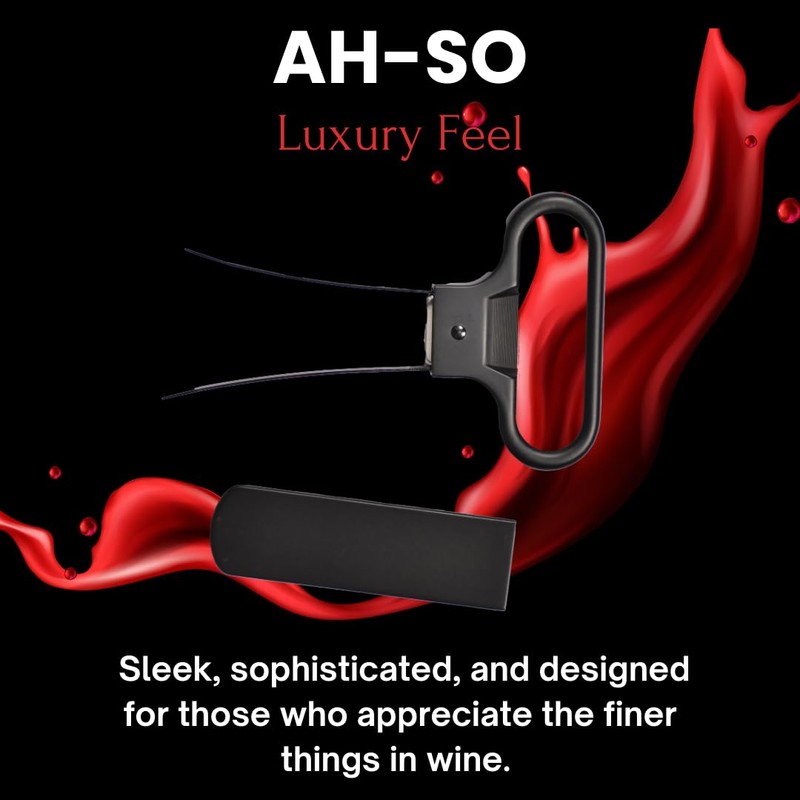 SOMM DIGI Sommelier Approved Ah-So Wine Opener with Corkscrew -