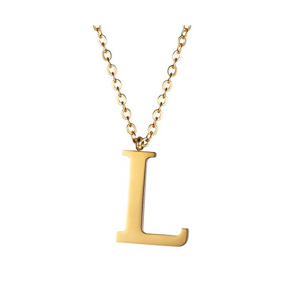 PROSTEEL l Necklace Initial Neck Chain Birthday Gifts For Friends Female