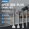 ANDELI SDS-Plus Rotary Hammer Chisel Set, set of 4 including