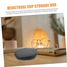 LALAFINA 2pcs Portable Storage Case Holder for Travel Compact Design for Hygiene and Convenience for Reusable Discs and Cups