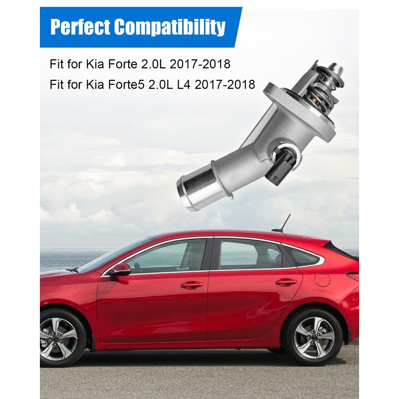 Engine Coolant Thermostat Housing Assembly Fit for Kia Forte 2.0L