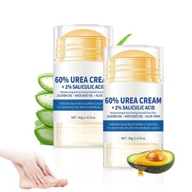 KHDULQ Pack of 2 Hydrating and Anti-Cracking Foot Cream, Moisturising and Anti-Crack Foot Cream, Urea Foot Cream 60% Urea Cream Foot Care Cream Relieves Extreme Dryness and Cracking of the Feet