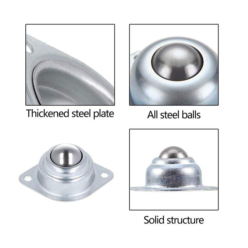 Transfer Bearing Casters,Tianher 6 Pcs Roller Ball Transfer Bearing Casters