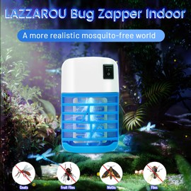 Bug Zapper Indoor,Fly Trap for Indoors,Insect Traps for Indoors Mosquito Killer for Kids & Pets,Mosquito Zapper with Blue Lights for Living Room, Home, Kitchen, Bedroom, Baby Room, Office (1)